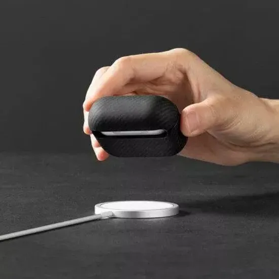 Чехол Pitaka MagEZ для наушников AirPods 3, цвет Черный кевлар