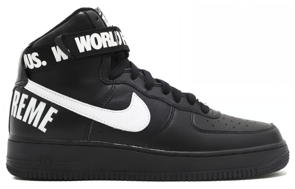 Кроссовки Supreme X Nike Air Force 1 World Famous Black
