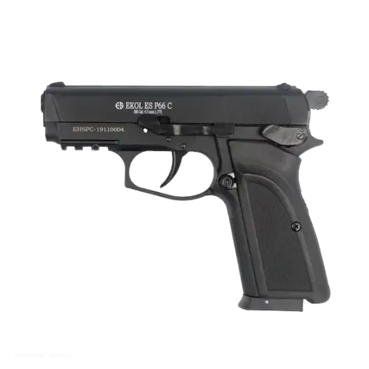Пистолет пневматический EKOL 66 C Black, (металл) калибр 4,5 мм, 3 Дж