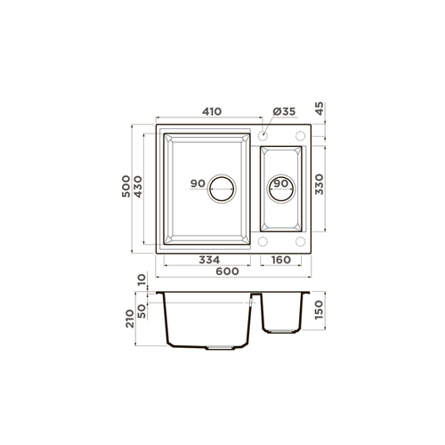 кухонная мойка Omoikiri Sakaime 60-2-WH Tetogranit/белый