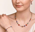 Серьги Coeur de Lion Rose Gold Multicolor 5058/21-1561