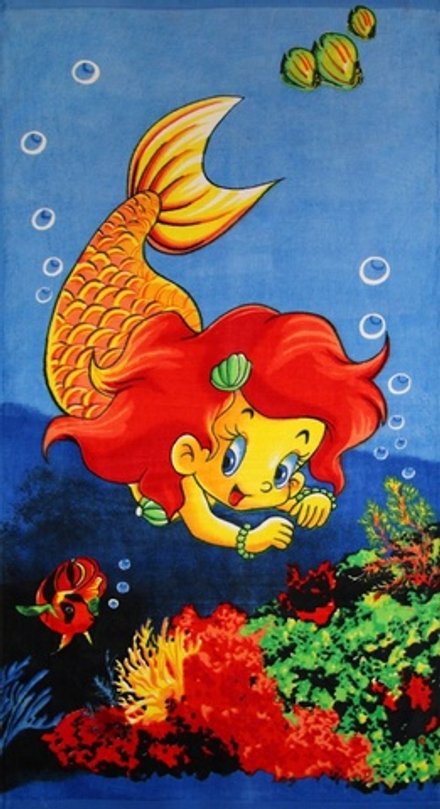 Пляжное полотенце с Русалочкой 70*140 см (арт. 326)