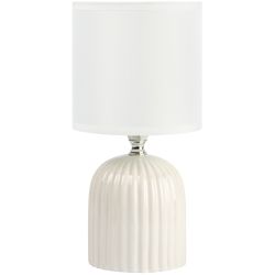 Настольная лампа Rivoli May 7548-501 1 х Е14 40 Вт керамика белая с абажуром | Rivoli