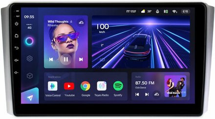 Магнитола для SsangYong Rexton 2 Y250 2007-2012 - Teyes CC3 монитор 9" QLED на Android 10, ТОП процессор, 4Гб+32Гб, CarPlay, 4G SIM-слот