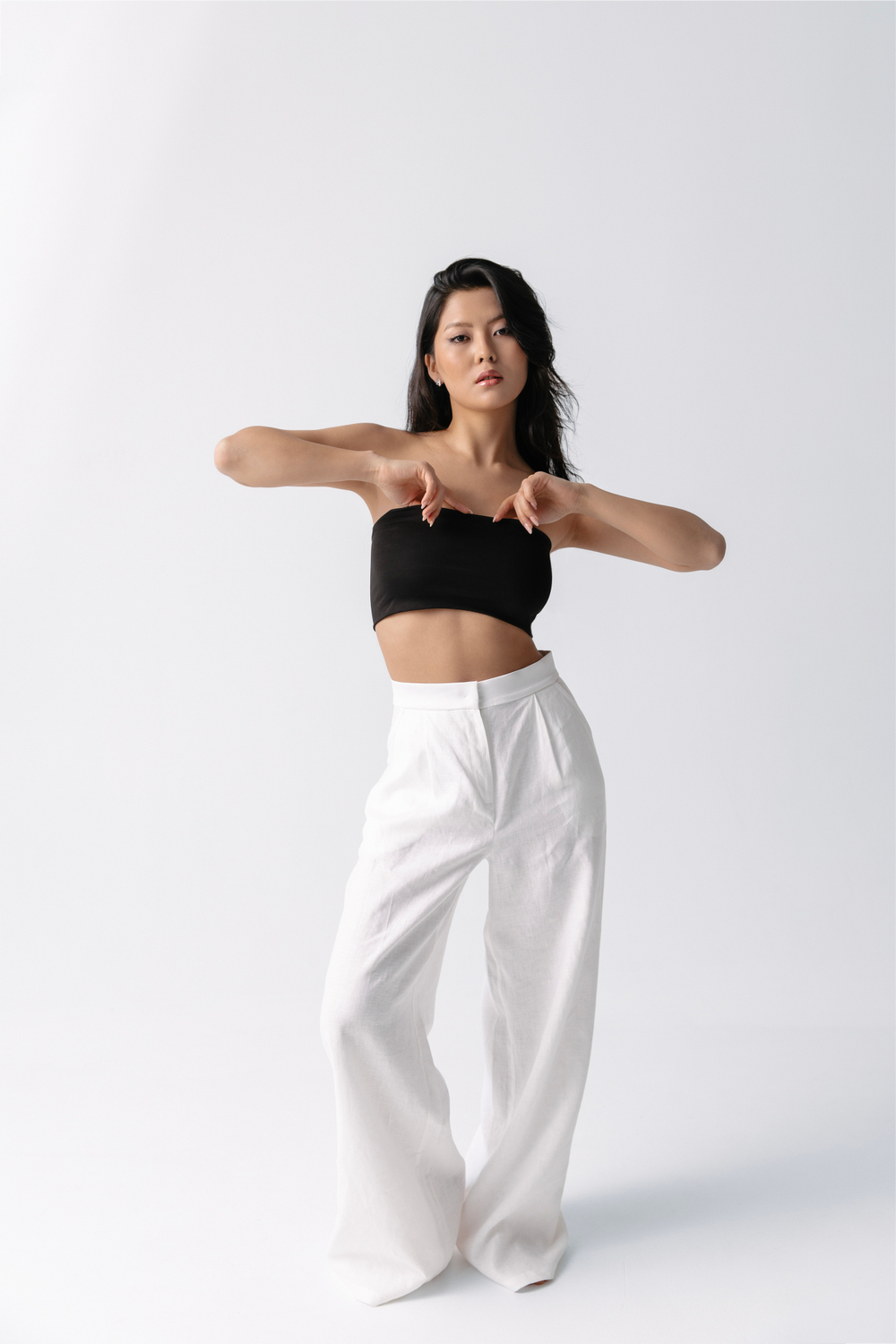 Брюки широкого кроя