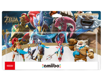 Фигурки Amiibo Урбоса + Ревали + Мифа + Дарук Коллекция The Legend of Zelda