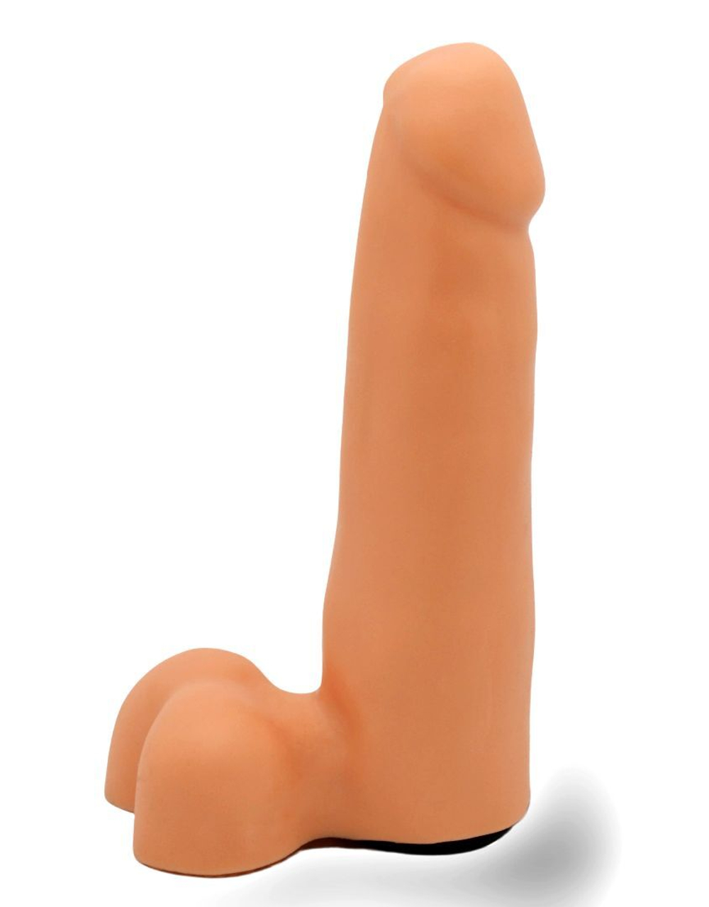 Приятный на ощупь фаллоимитатор на поясе Харнесс - 16,5 см. (Цвет: телесный)