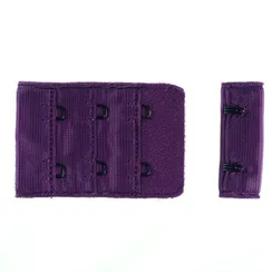 Застежка с крючками ярко-фиолетовый 2 ряда, 36*55 мм