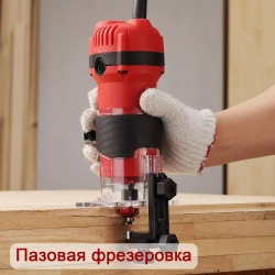 Фрезер по дереву электрический TEENO 800 Вт,цанга 6/6.35 мм,набор фрез 15 шт,31000 об/мин