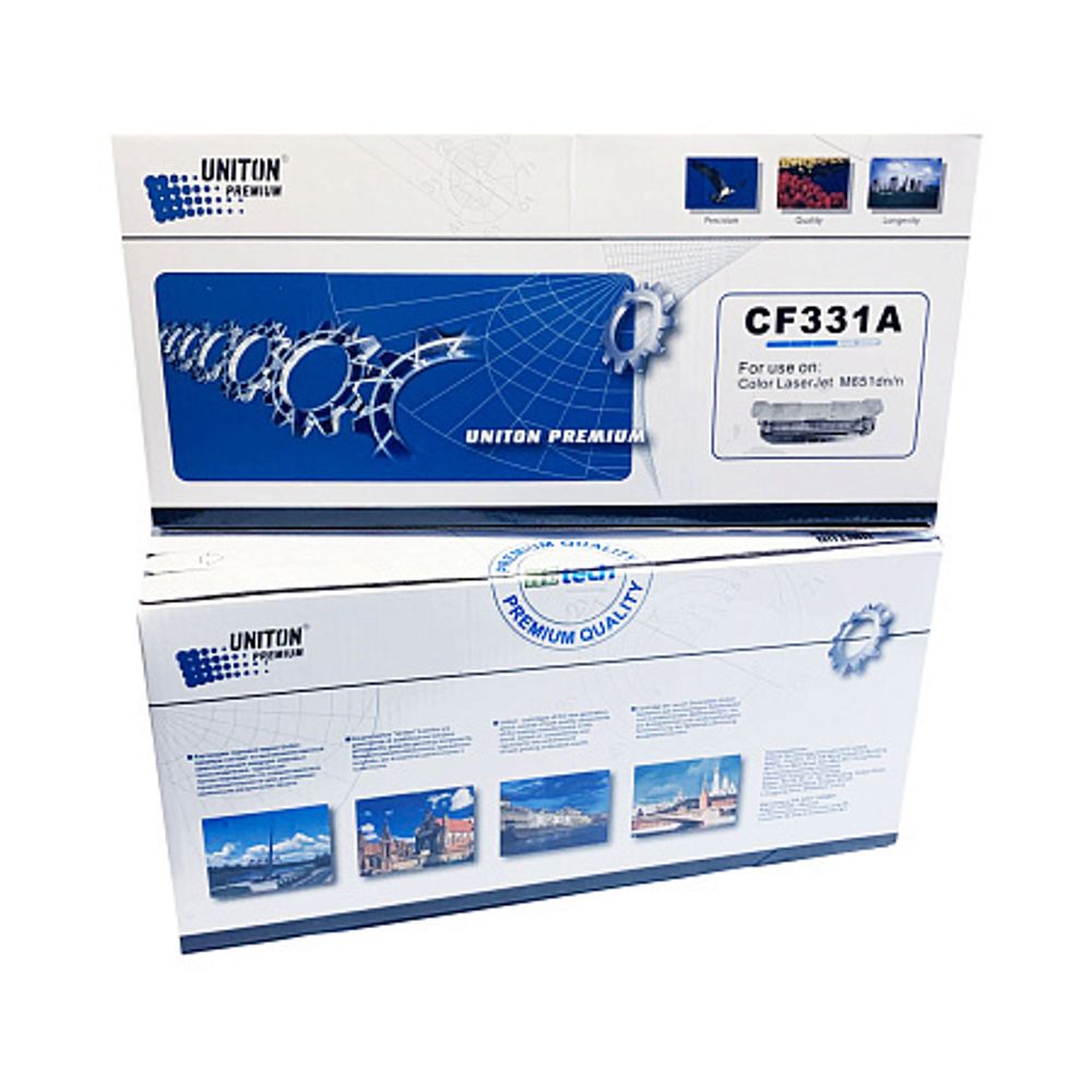 Картридж CF331A для HP Color LJ M651 (654A) голубой (15K) UNITON Premium
