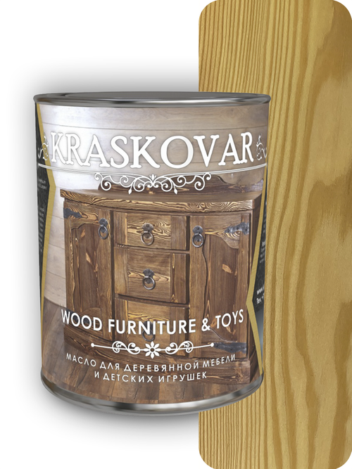 Масло Kraskovar Wood Furniture & Toys для мебели и детских игрушек 0,75 л