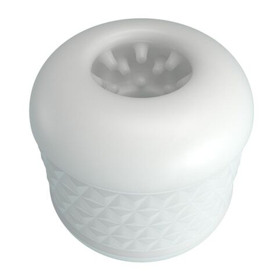 Белый сквозной мастурбатор Crystle (Цвет: белый)