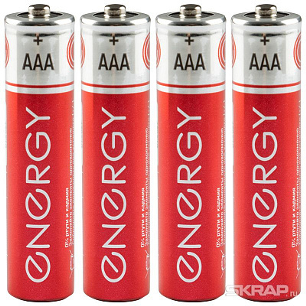 Батарейка солевая Energy R03/4S (AAA) (4шт в спайке) (104408)