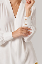 23160 Блузка женская (молочный)