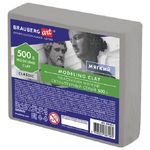 Пластилин скульптурный Brauberg Art Classic, 500гр, серый, мягкий