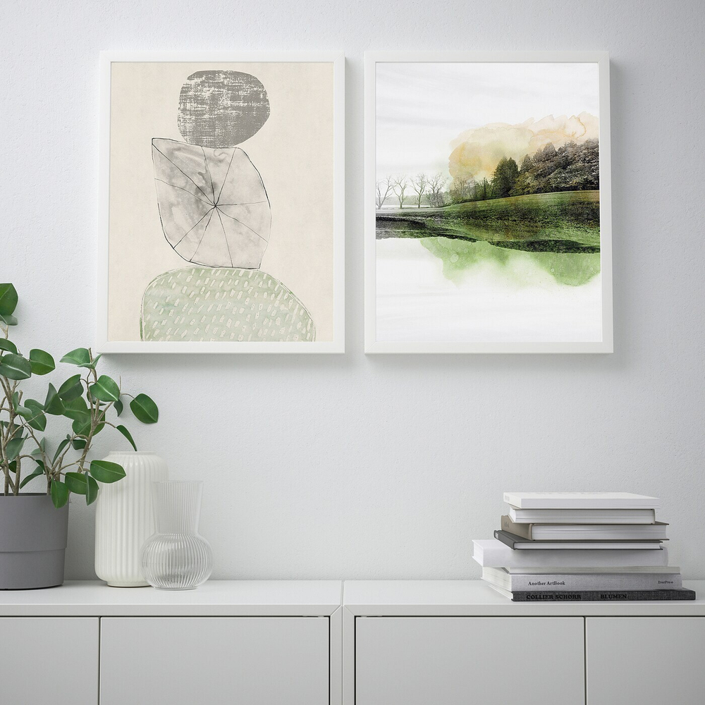 IKEA BILD  (ИКЕА БИЛД)  -  Плакат, зеленая пастель, 30x40 см