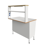 Стол пристенный физический ПФЛ с рабочей поверхностью из ламината