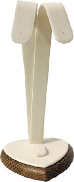 Подставка для гарнитура/ушки/2 отверстия/язычок/накладка/основание сердечко/Н-115 мм.