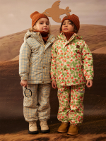 ПРЕДЗАКАЗ Брюки утеплённые демисезонные Mjölk Graphic Check, утеплитель 120гр/м2