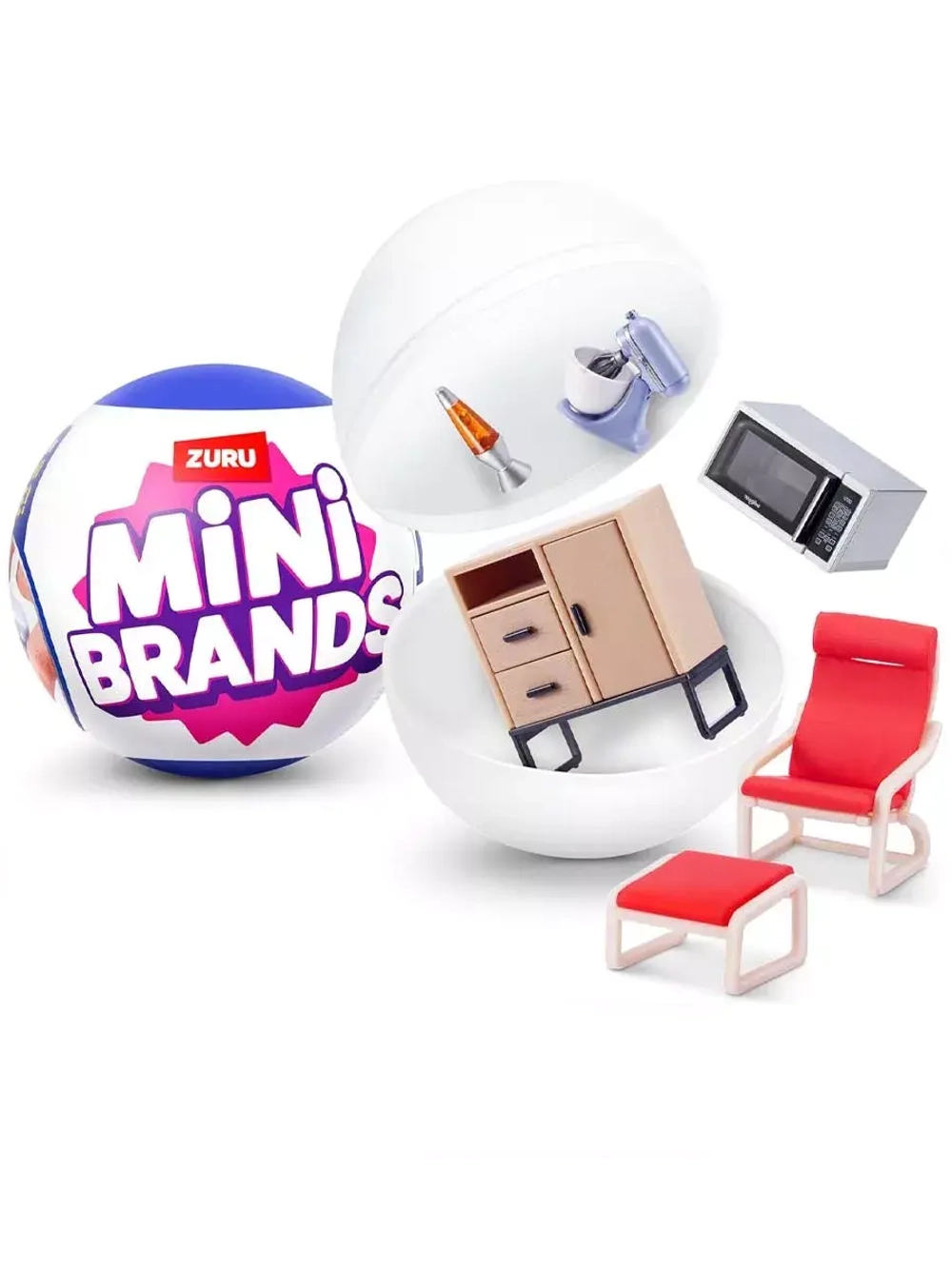 Шар 5 сюрпризов Зуру Mini Brands Home Capsule Zuru