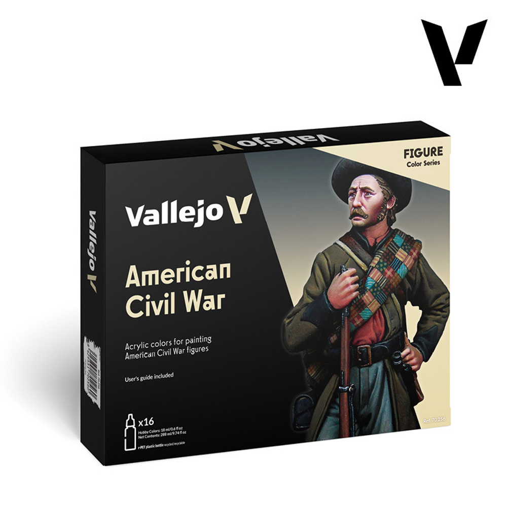 Набор красок Vallejo Model Color Set: American Civil War (16) - обновленная формула 2024