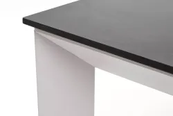 "Венето" обеденный стол из HPL 90х90см, цвет "серый гранит", каркас белый