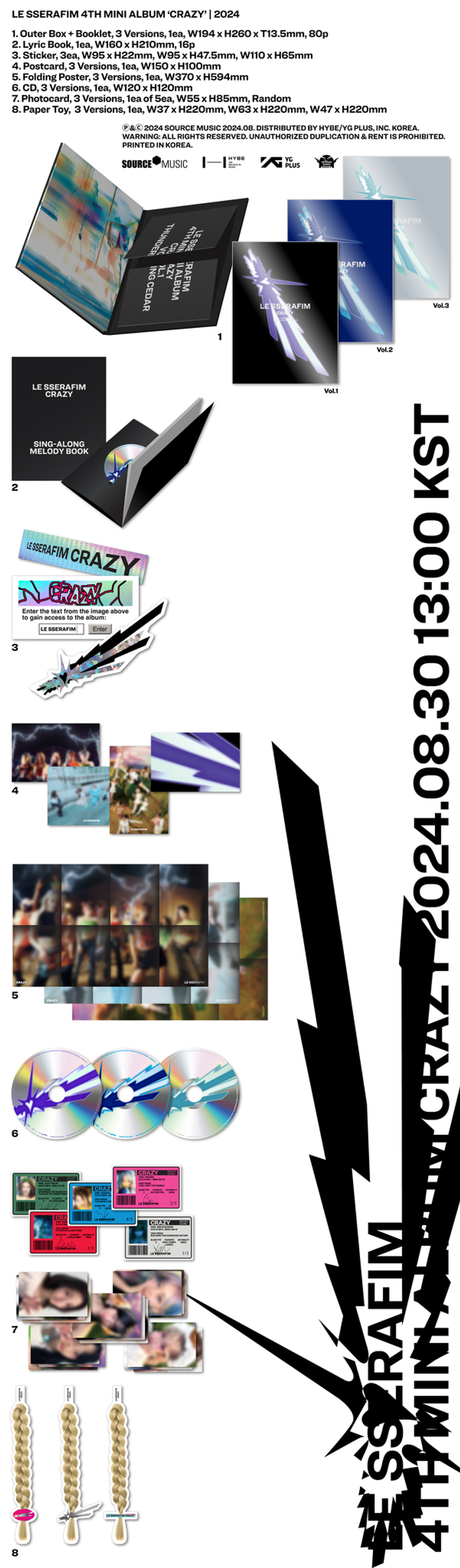 Альбом LE SSERAFIM - CRAZY