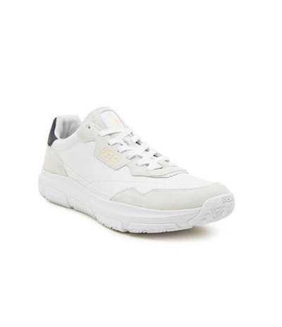 Кожаные кроссовки spa racer100 POLO RALPH LAUREN - бежевый(809931239)