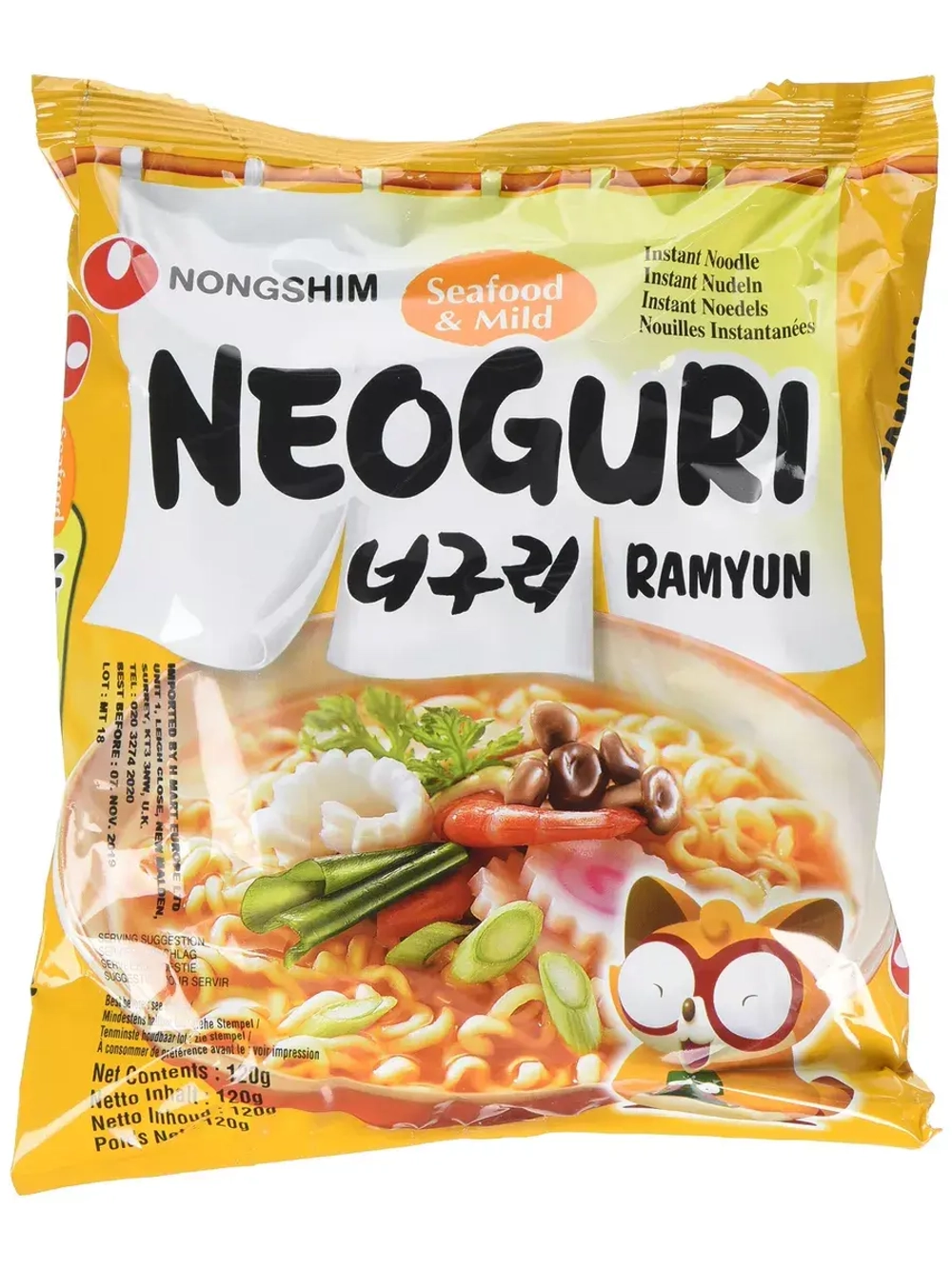 Лапша Neoguri со вкусом морепродуктов 120 г * 3 шт