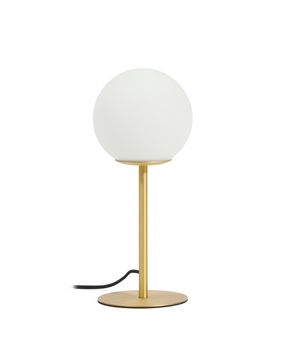 Настольная лампа Brisia в матовой латунной отделке со стеклянным плафоном Ø15 см