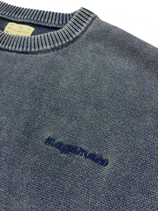 Свитер Default knit blue/dye синий - фото 3