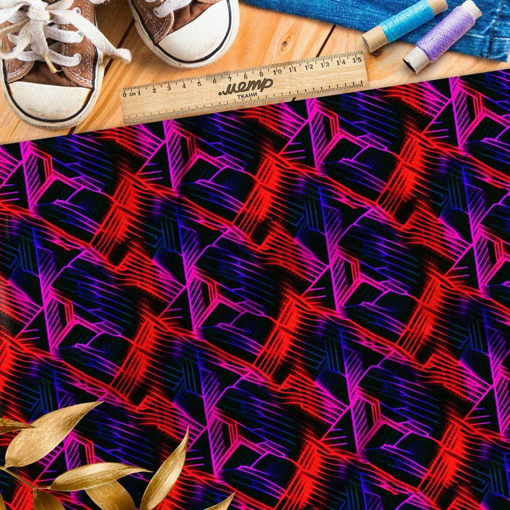 Ткань премиум сатин вечерняя галерея