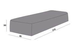 Защитный чехол на шезлонг Ривьера 210×80×30 см, цвет хаки