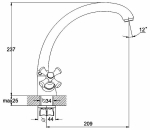 Смеситель для кухни ZEGOR DTZ4-B827
