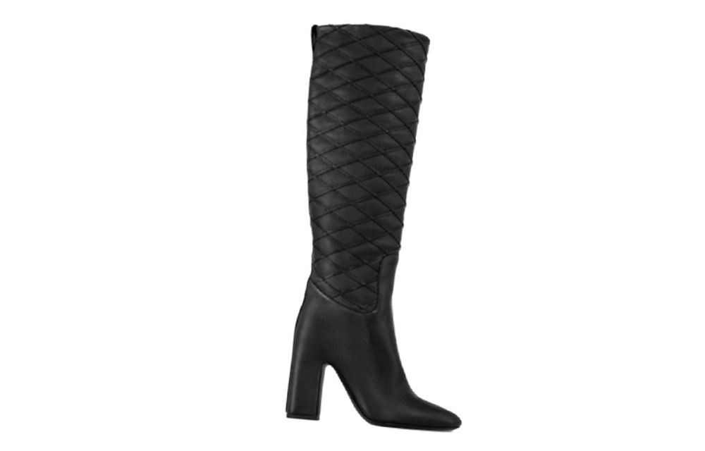 LOUIS VUITTON Donna Knee high Boots 10cm Women"s Black
