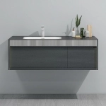 Тумба с раковиной Black&White Universe U950.1200 матовый античный серый