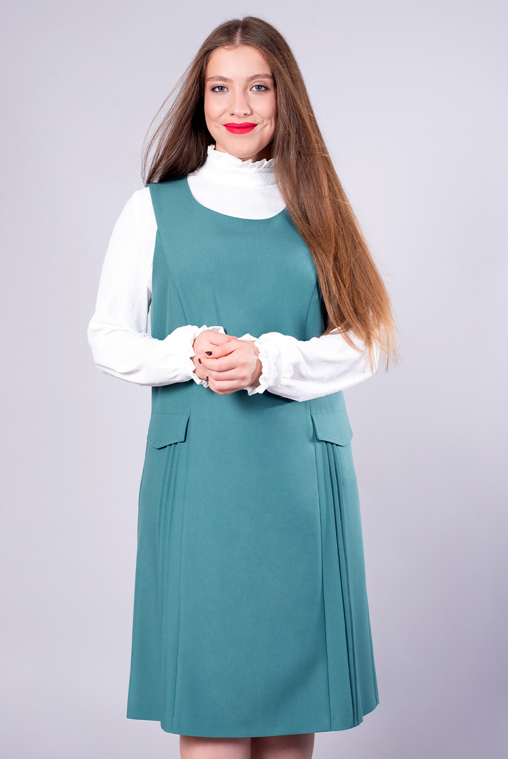 Блузка женская 2984ВЕА, белый #36Б092984ВЕ