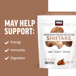 Force Factor, Modern Mushrooms™, шиитаке, карамельное яблоко, 30 жевательных таблеток с суперфудами (300 мг в 1 жевательной таблетке)