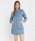 Платье TJW LS BADGE DENIM MINI Tommy Jeans - голубой(DW0DW15892)