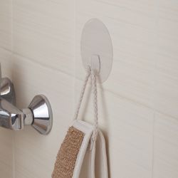 Крючок СИЛА SH10-R1TR-24 на силиконовом креплении D10см прозрачный 1 шт. нагрузка до 2,5 кг | Сила