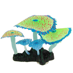 Gloxy декорация флуорисцентная "Кораллы зонтничные зеленые" 14х6,5х12см