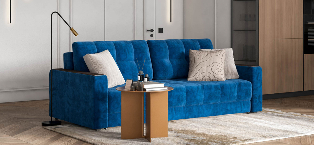 Диван Бонд Евро Монолит Синий (снят с производства)