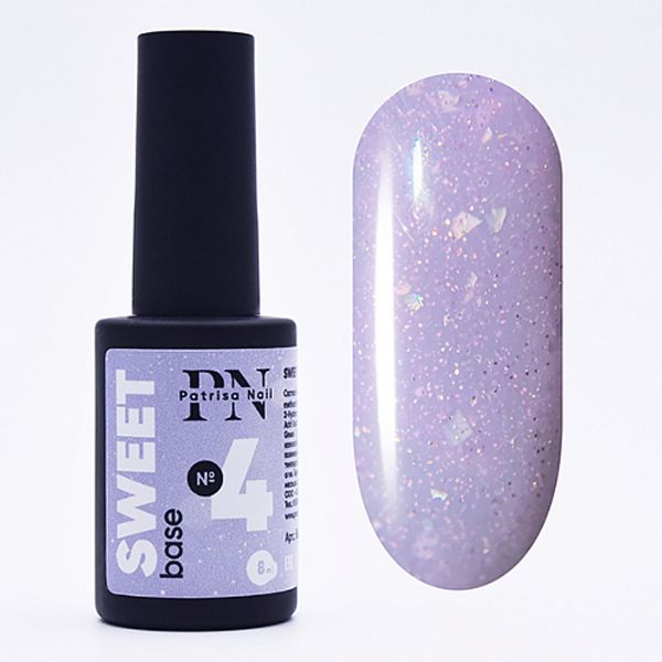 Patrisa Nail, Каучуковая база светоотражающая Sweet Base №4 8 мл