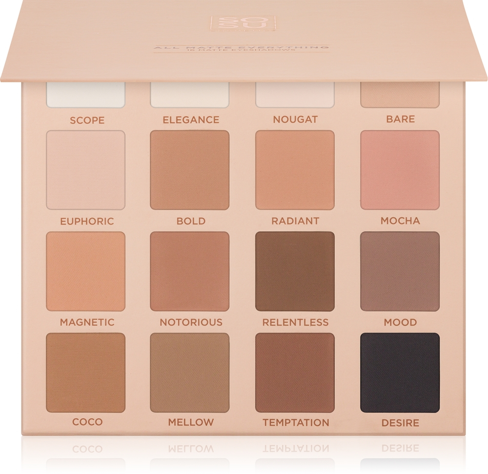 SOSU Cosmetics All Matte Everything Eyeshadow Palette - Палетка теней для век, 16 g