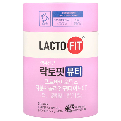 Lactofit, Пробиотик, красота, 60 стиков (2 г) каждый