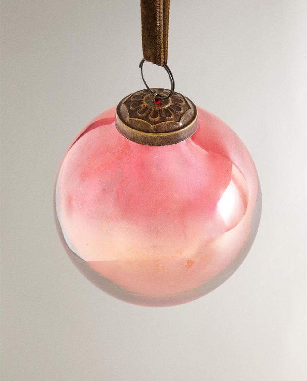 ZARA HOME УКРАШЕНИЯ ДЛЯ РОЖДЕСТВЕНСКОЙ ЁЛКИ В ФОРМЕ ПРОЗРАЧНОГО ШАРА, КРАСНЫЙ