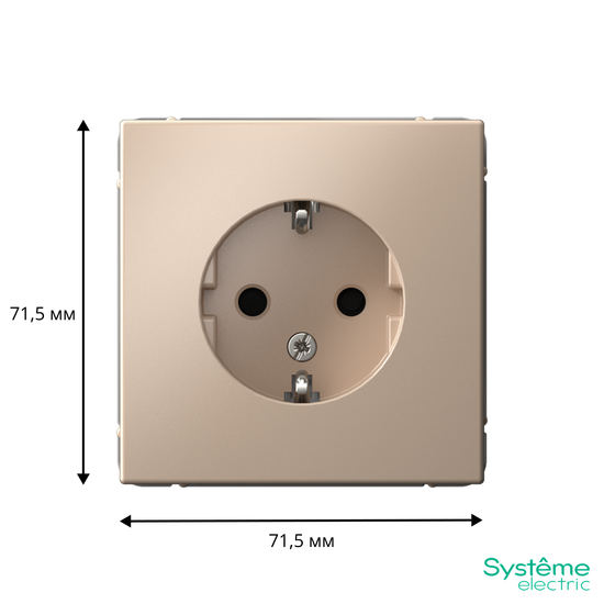 Розетка ArtGallery 16А с заземл. защ. шторки механизм песочн. SE GAL001245