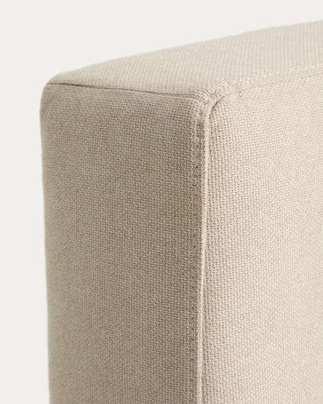 Изголовье Blok цвета экрю со съемным чехлом для кровати шириной до 160 см