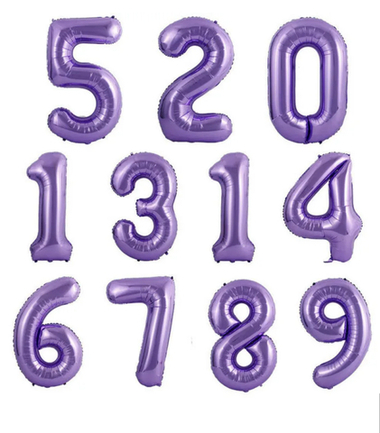 Шар фольгированный цифра  1шт 102 см