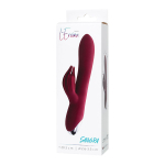 Бордовый вибратор-кролик 20,5см ToyFa L'roina Sangra 561025